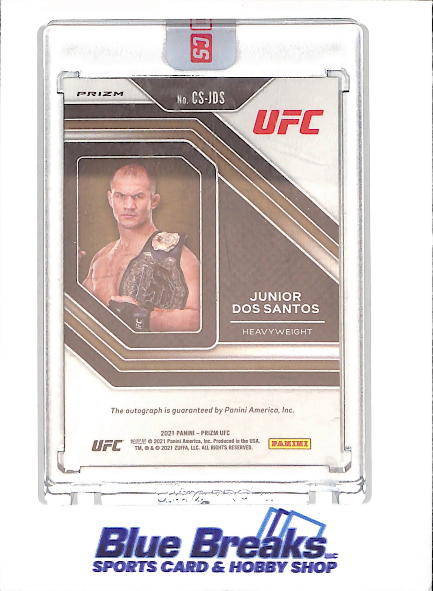 2021 Panini Prizm - Junior Dos Santos - Champion Signatures - Autograph - UFC - #CS-JDS - drop