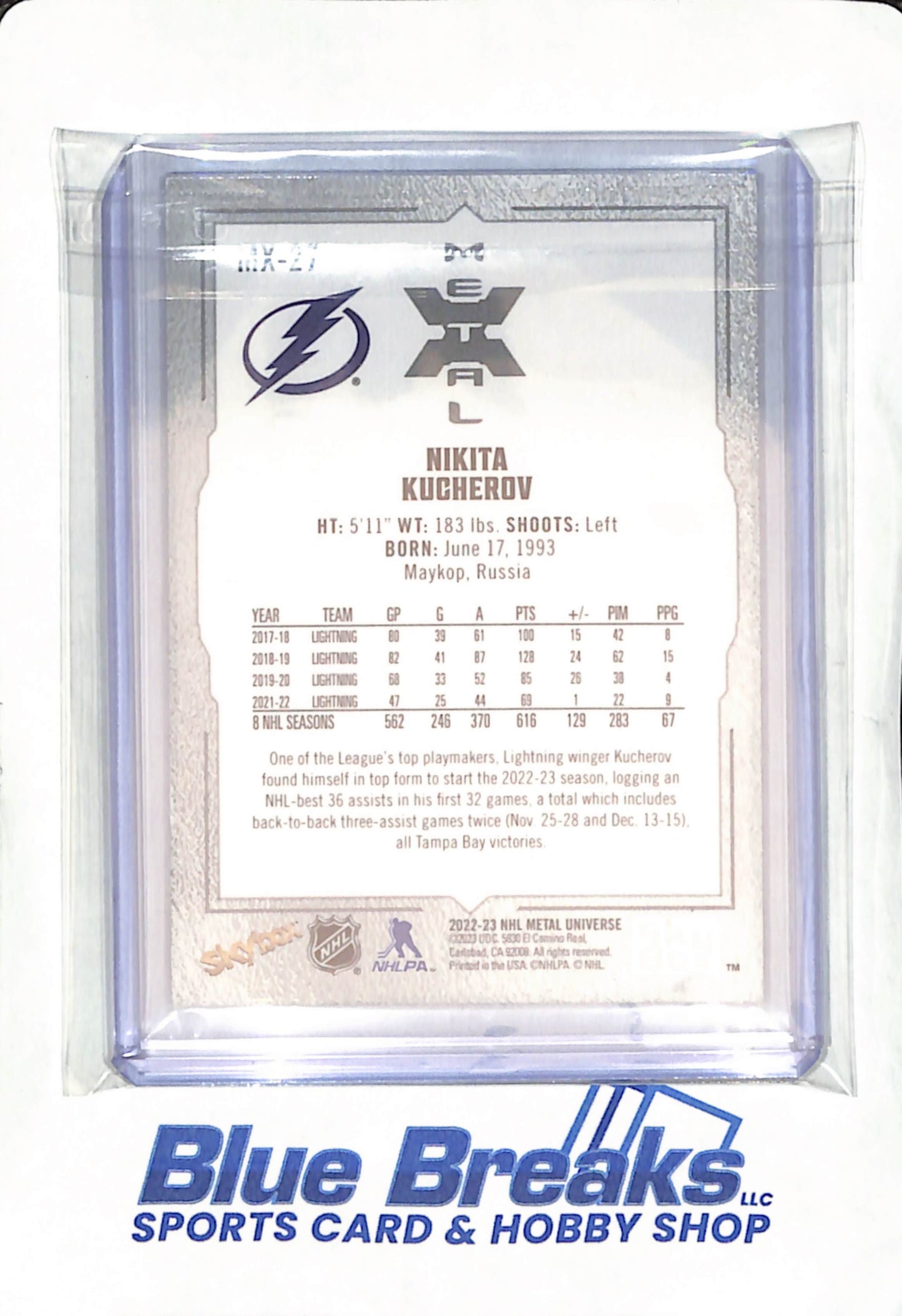 2022-23 NHL Metal Universe - Nikita Kucherov - Tampa Bay Lightning - Hockey - #MX-27