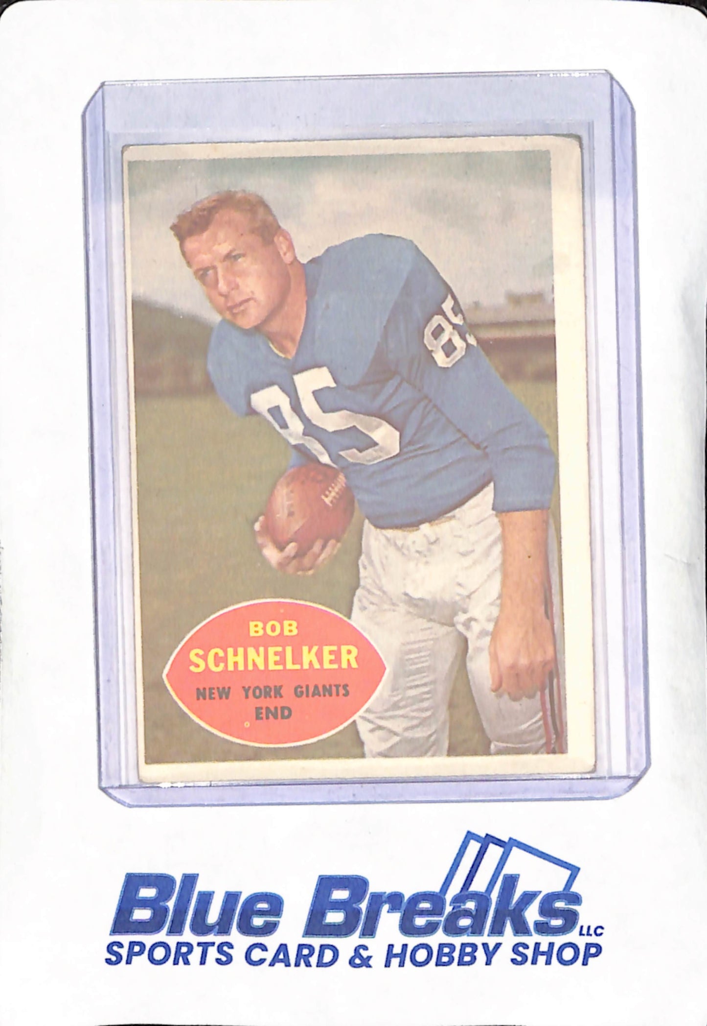 1960 Topps - Bob Schnelker - New York Giants - Football - #76