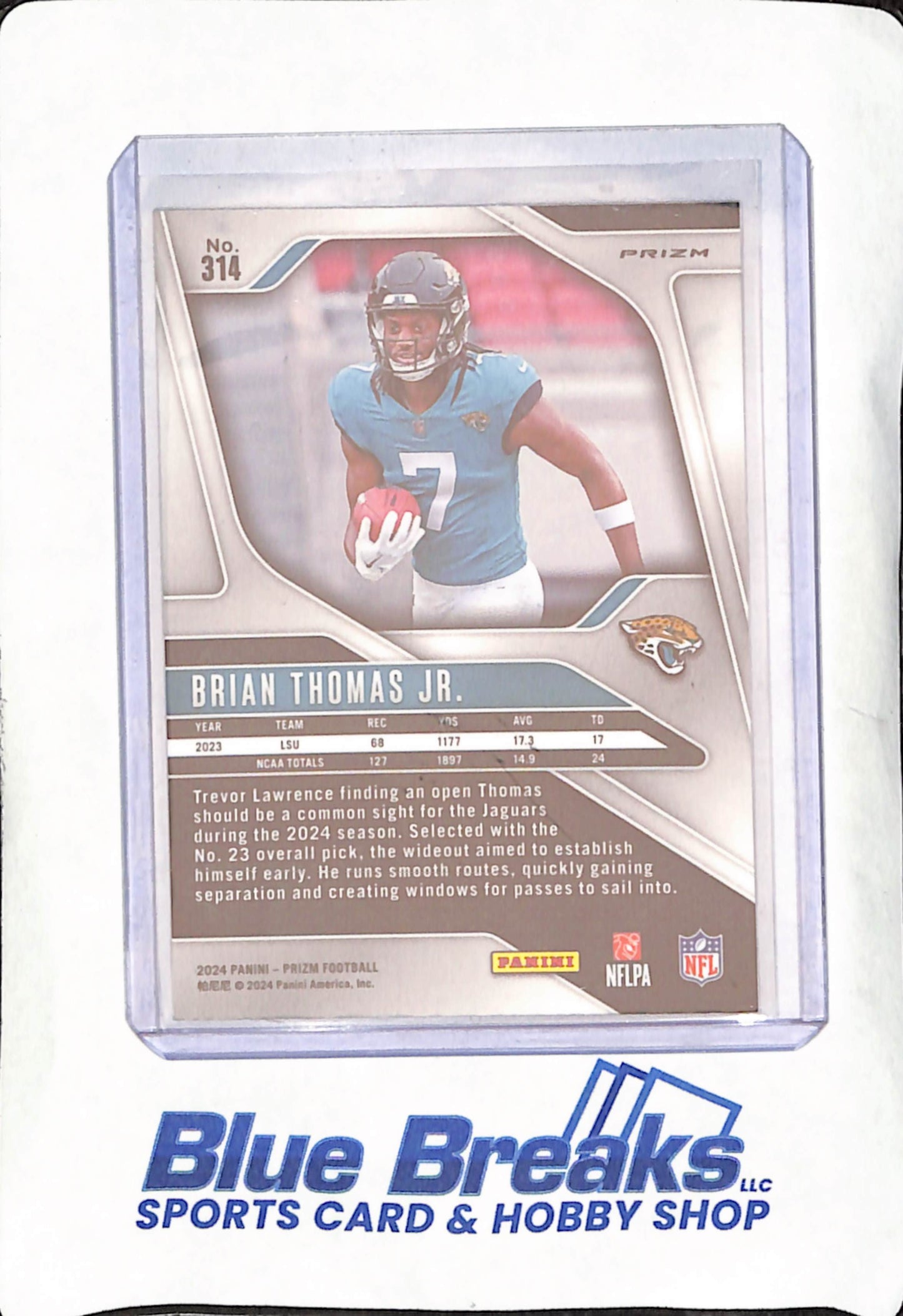 2024 Panini Prizm - Brian Thomas Jr. - Silver - Jacksonville Jaguars - Football - #314