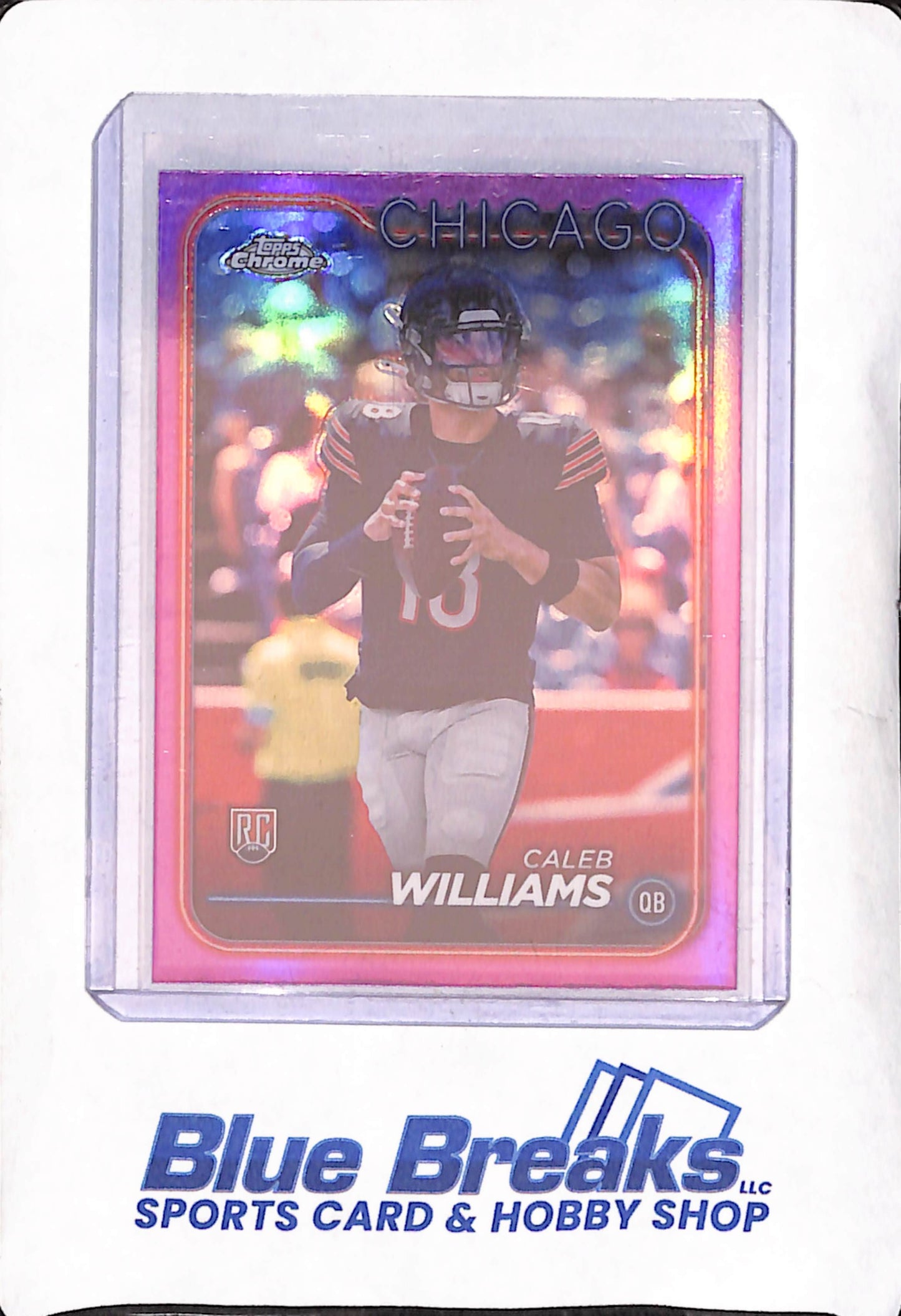 2024 Topps Chrome - Caleb Williams - Pink RC - Chicago Bears - Football - #202