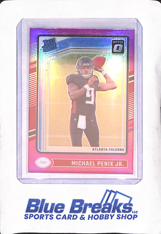 2024 Panini Donruss Optic - Michael Penix Jr - Pink Rated Rookie - Altlanta Falcons - Football - #279