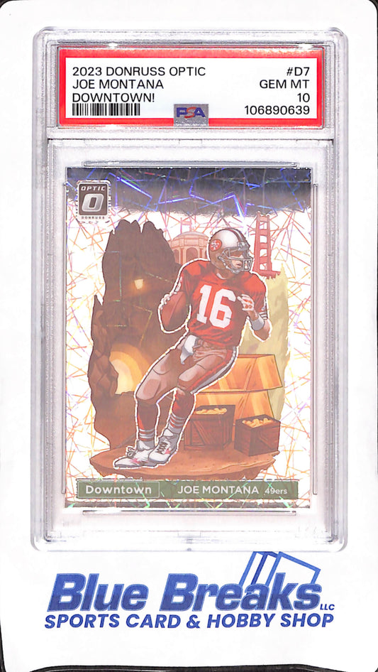 2023 Donruss Optic - Joe Montana - Downtown - San Francisco 49ers - Football - PSA Gem Mint 10 - #D-7