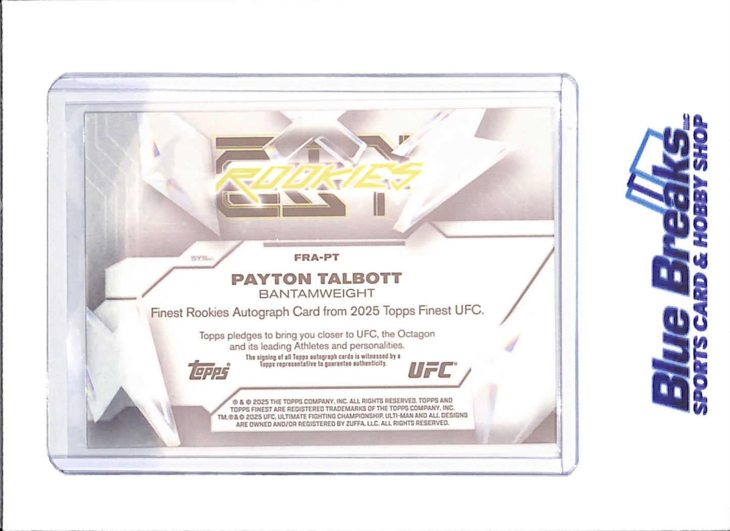 2025 Topps Finest - Payton Talbott - Rookie Autographs - UFC - #FRA-PT - drop