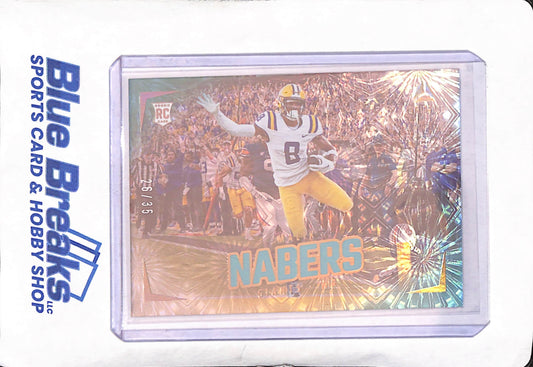 2024 Panini Luminance- Malik Nabers - RC Teal - 26/35 - New York Giants - Football - #183