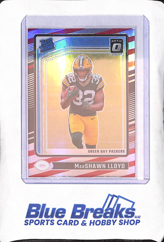 2024 Panini Donruss Optic - Marshawn Lloyd - Freedom Rated Rookie - Greenbay Packers - Football - #275