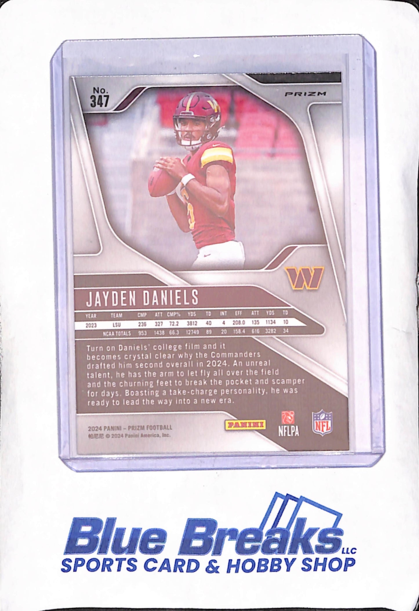 2024 Prizm - Jayden Daniels - Silver RC - Washington Commanders - Football - #347