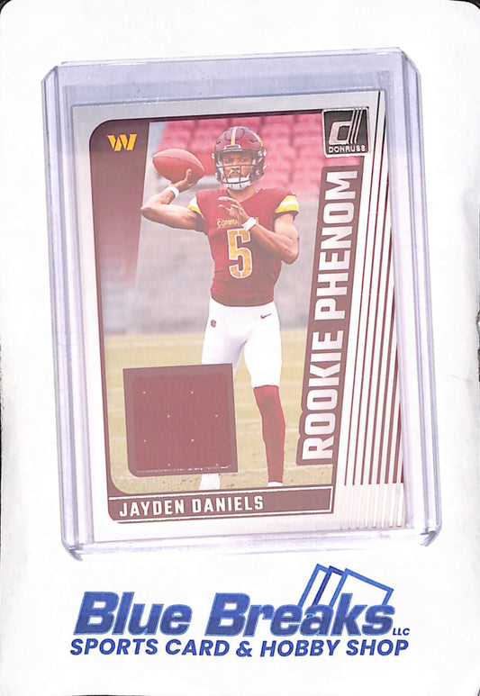 2024 Panini Donruss - Jayden Daniels - Rookie Phenom Relic - Washington Commanders - Football - #RPJ-JDA