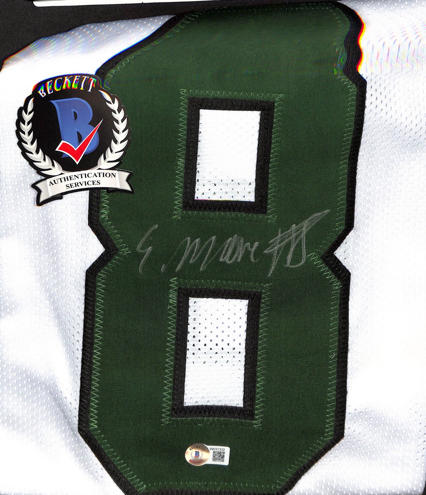 Autographed Jersey - Elijah Moore - New York Jets - Football - Beckett Auth