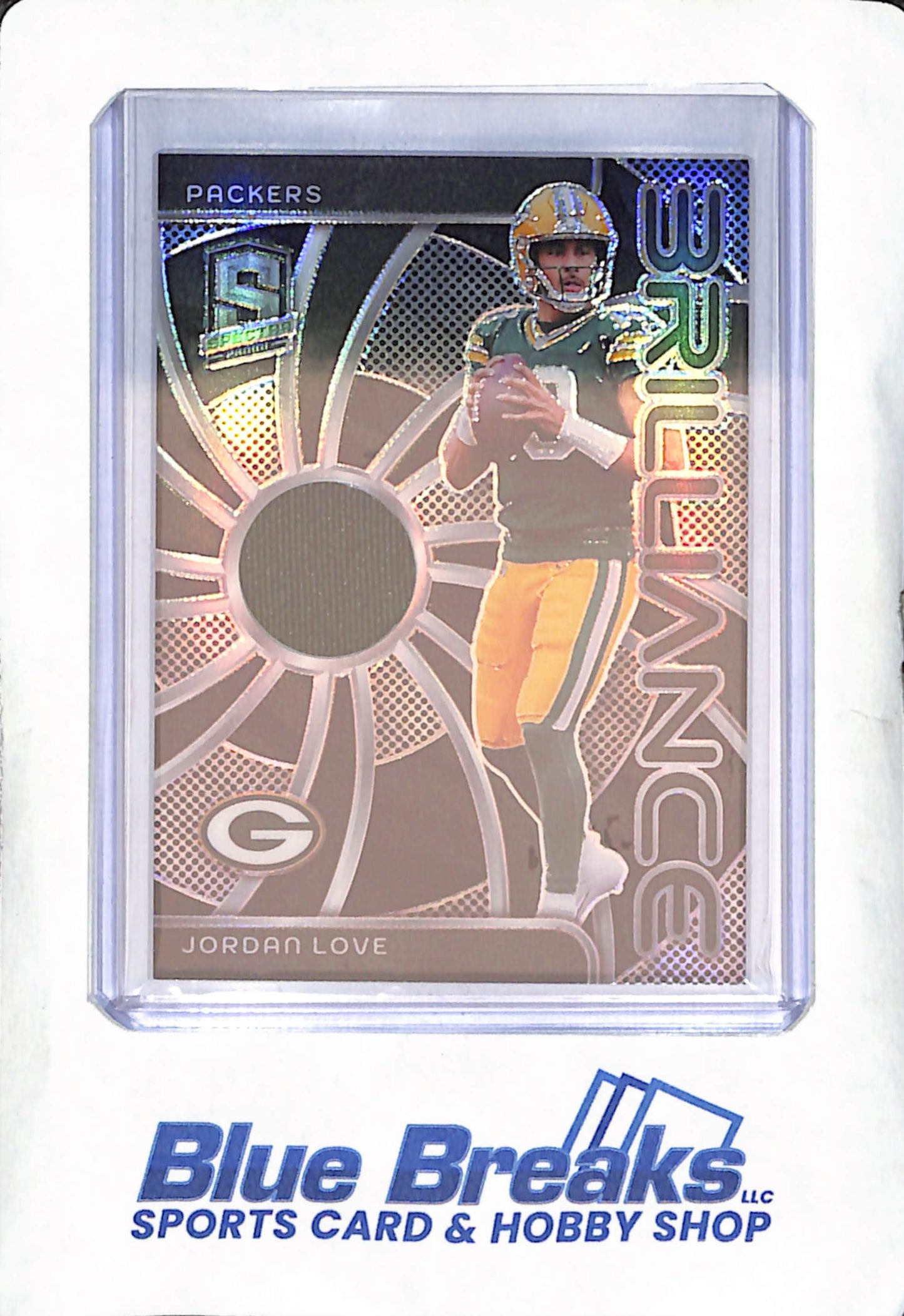 2024 Panini Spectra - Jordan Love - Brilliance Relic - Green Bay Packers - Football - 86/99