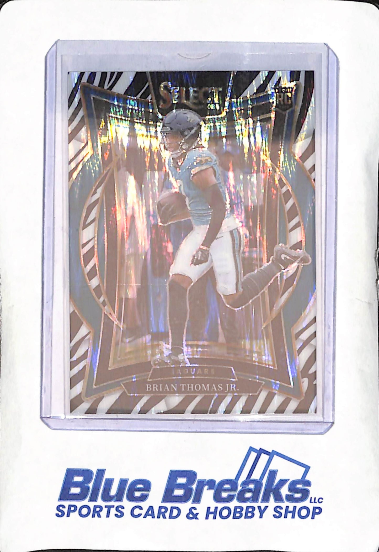 2024 Panini Select - Zebra - Concourse - Brian Thomas Jr - RC - #91 - Football - Jaguars