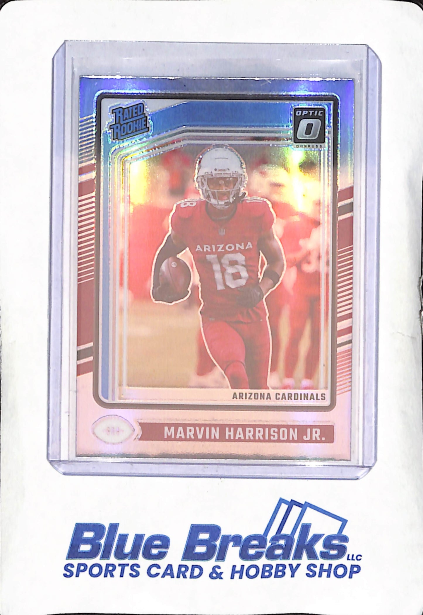 2024 Panini Donruss Optic - Rated Rookie - Silver Holo - Marvin Harrison Jr - RC - #276 - football - Cardinals