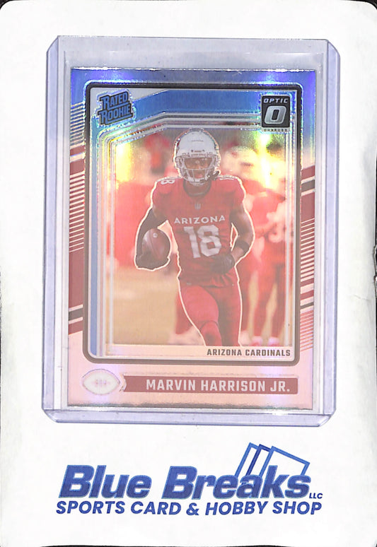 2024 Panini Donruss Optic - Rated Rookie - Silver Holo - Marvin Harrison Jr - RC - #276 - football - Cardinals