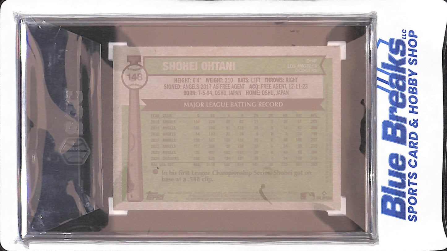 2025 Topps Heritage - Shohei Ohtani - Dark Yellow - Los Angeles Dodgers - SGC 9.5 - Baseball - #148