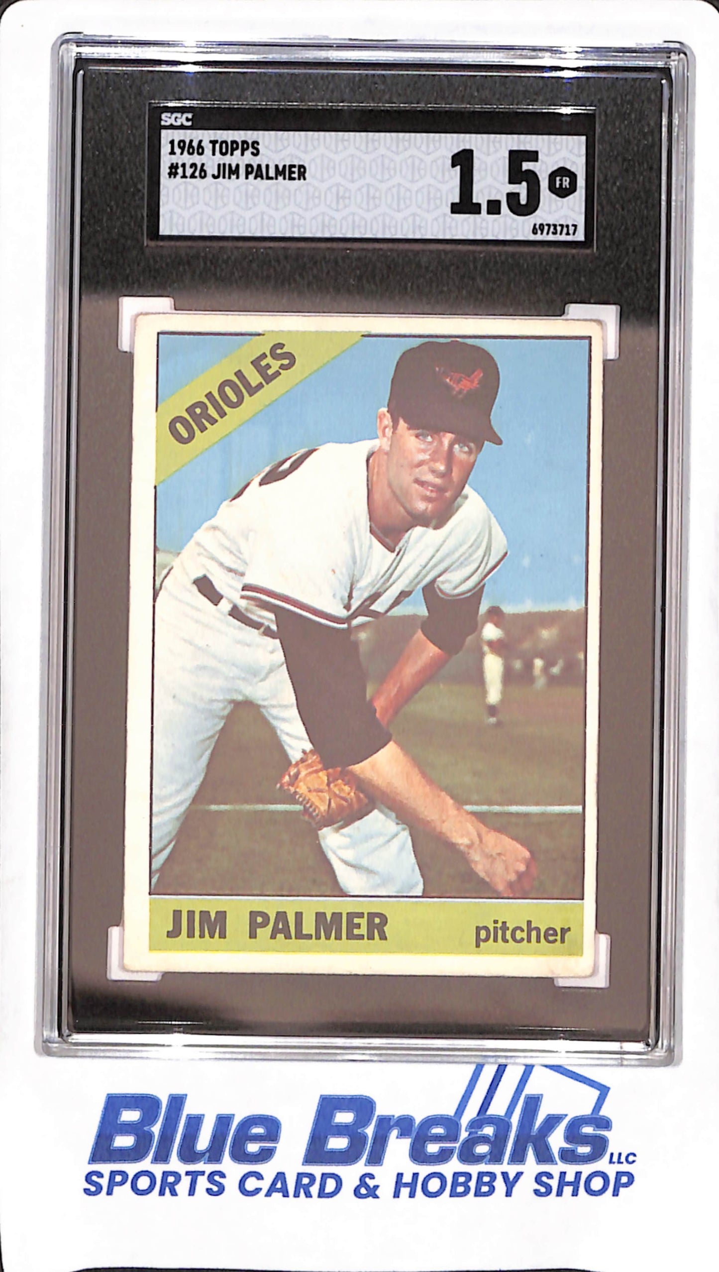 1966 Topps - Jim Palmer - Baltimore Orioles - Baseball - SGC 1.5 - #126