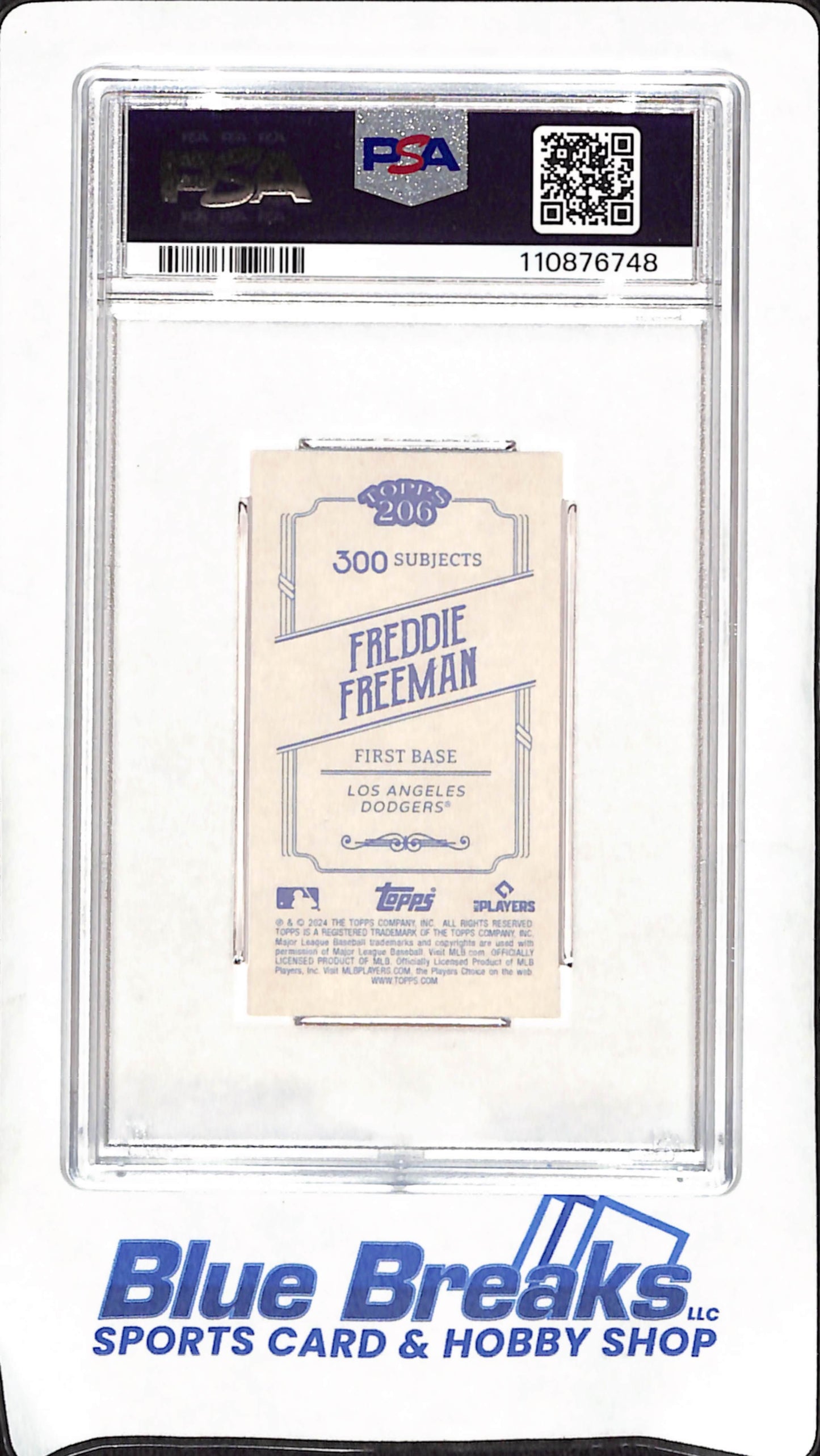 2024 Topps 206 - Freddie Freeman - City Name Variation - Los Angeles Dodgers - Baseball - PSA 10