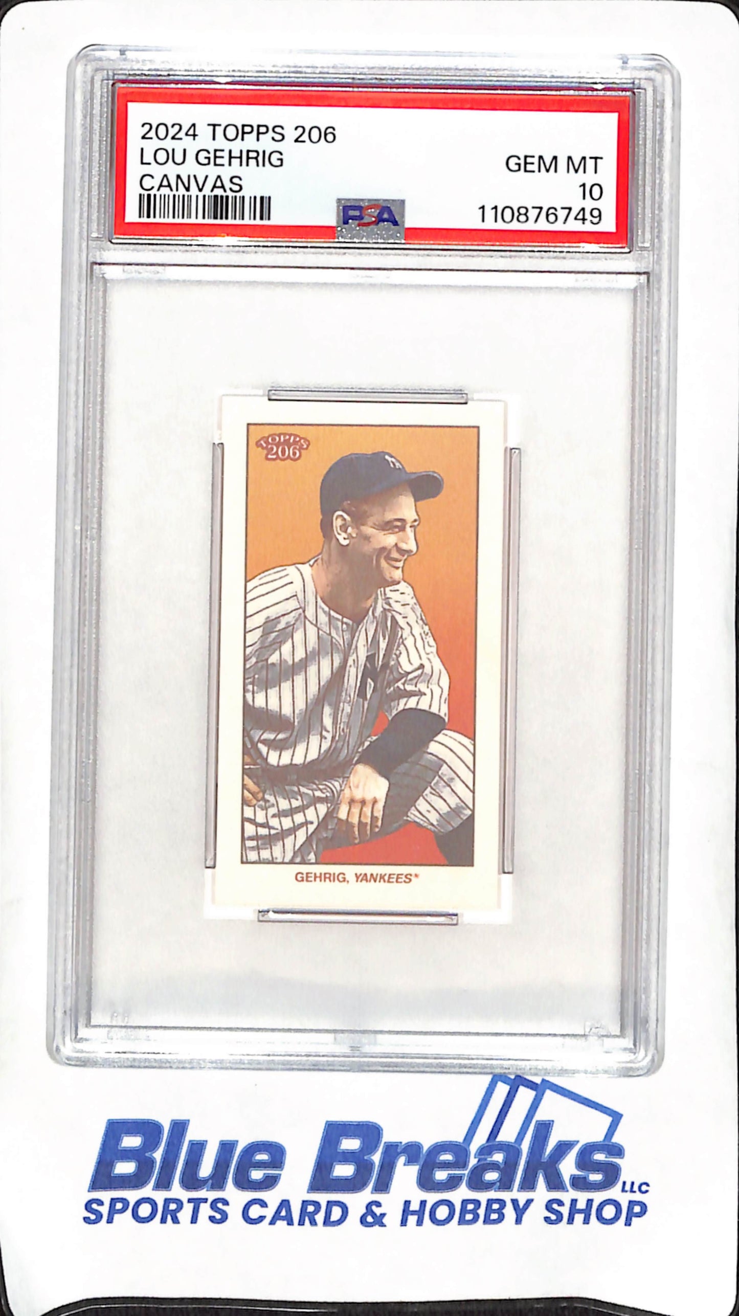 2024 Topps 206 - Lou Gehrig - Canvas - New York Yankees - Baseball - PSA 10