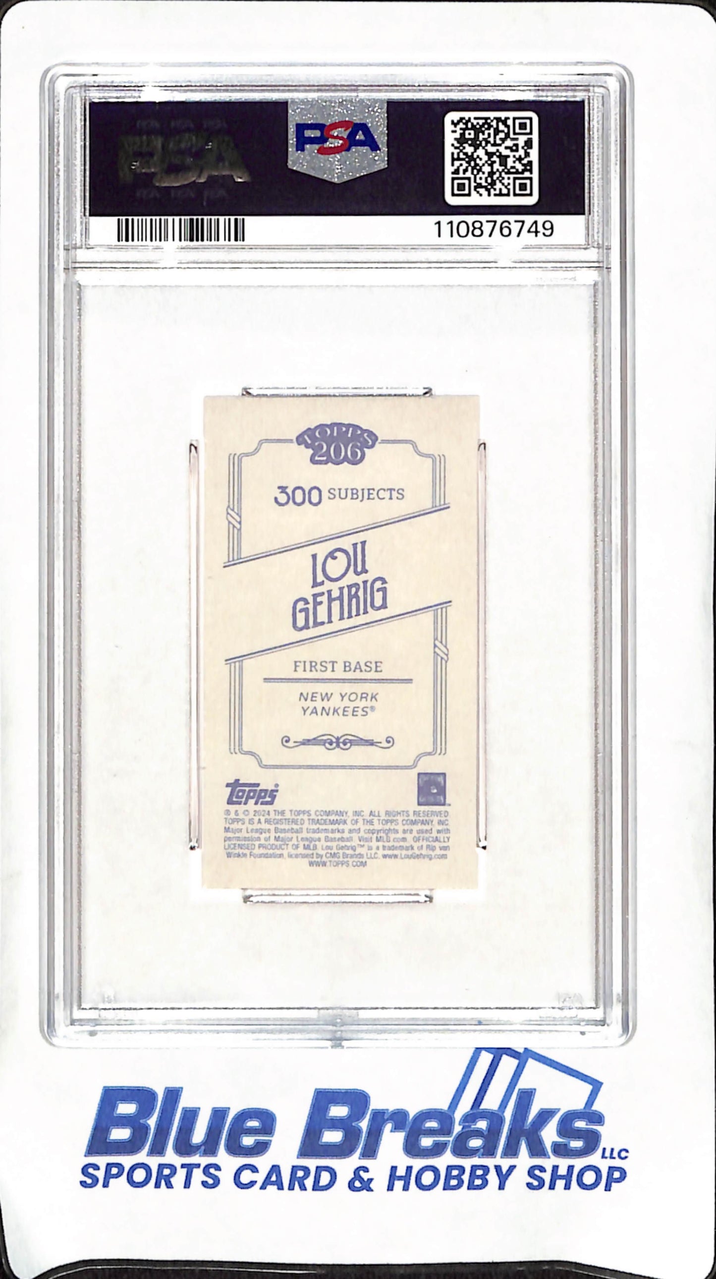 2024 Topps 206 - Lou Gehrig - Canvas - New York Yankees - Baseball - PSA 10