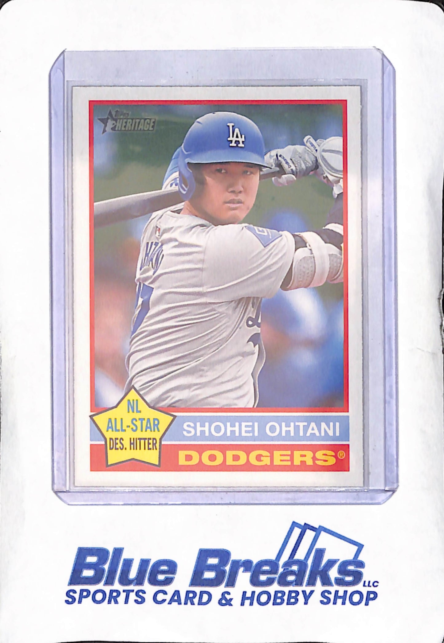 2025 Topps Heritage - Shohei Ohtani - Flipped Bat Variation - Los Angeles Dodgers - Baseball - #148