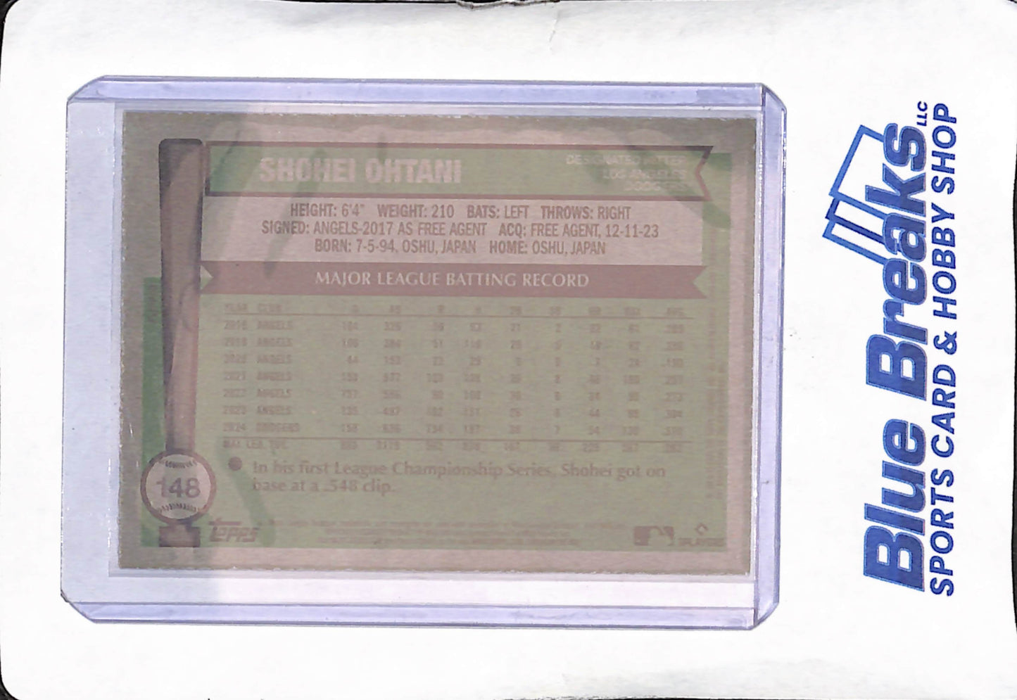 2025 Topps Heritage - Shohei Ohtani - Flipped Bat Variation - Los Angeles Dodgers - Baseball - #148