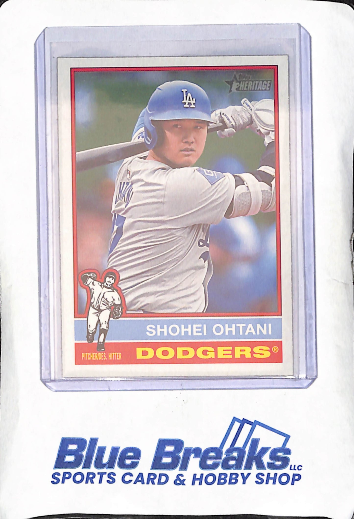2025 Topps Heritage - Shohei Ohtani - Alternate Cartoon Variation - Los Angeles Dodgers - Baseball - #148