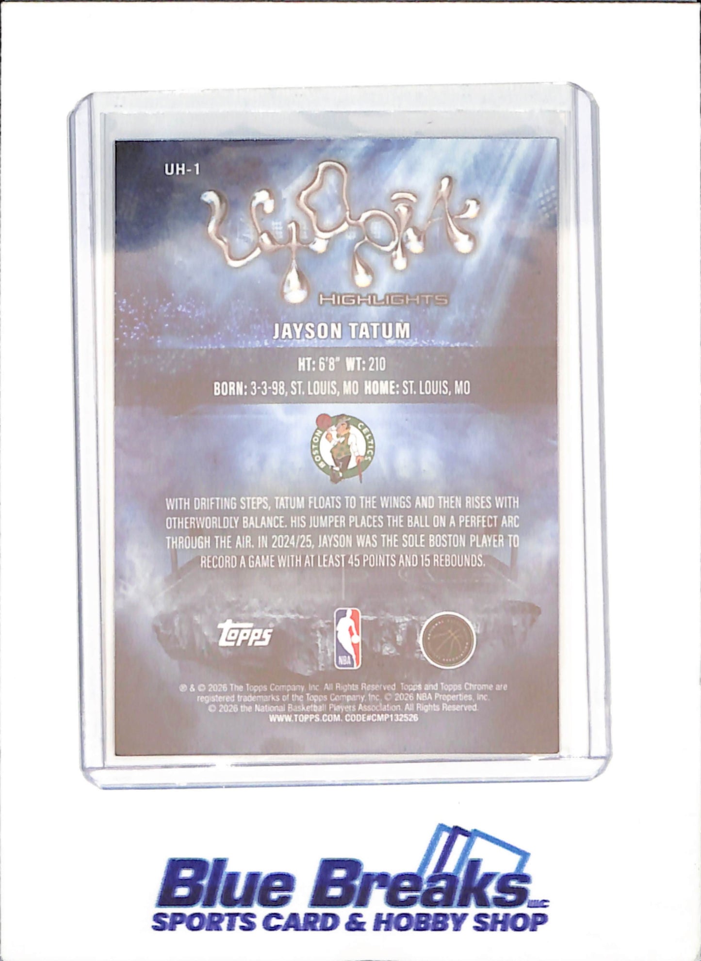 2026 Topps Chrome - Jayson Tatum - Utopia Highlights - Boston Celtics - Basketball - #UH-1