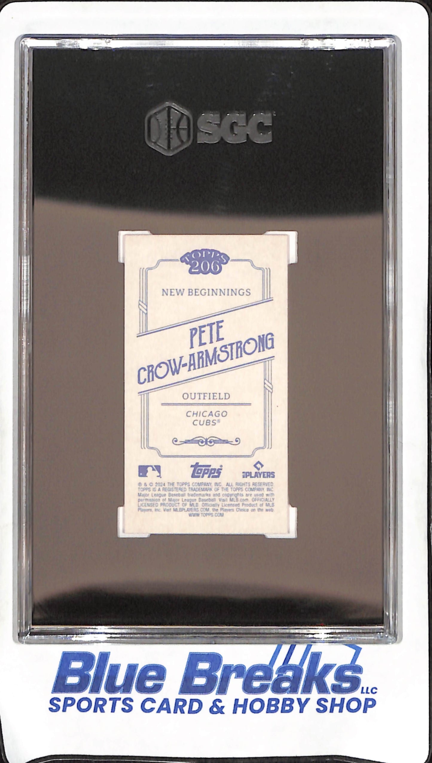 2024 Topps 206 - Pete Crow-Armstrong - New Beginnings RC - Chicago Cubs - Baseball - SGC 10