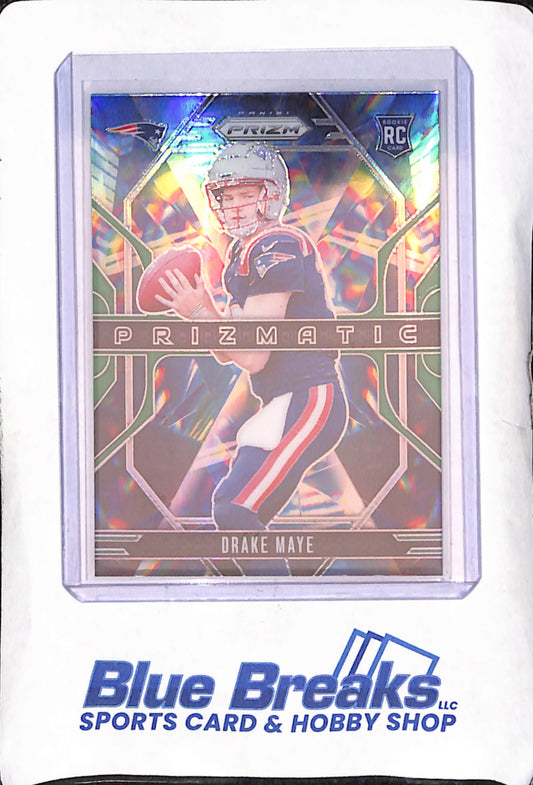 2024 Panini Prizm - Drake Maye - Green Prizmatic RC  - New England Patriots - Football - #2