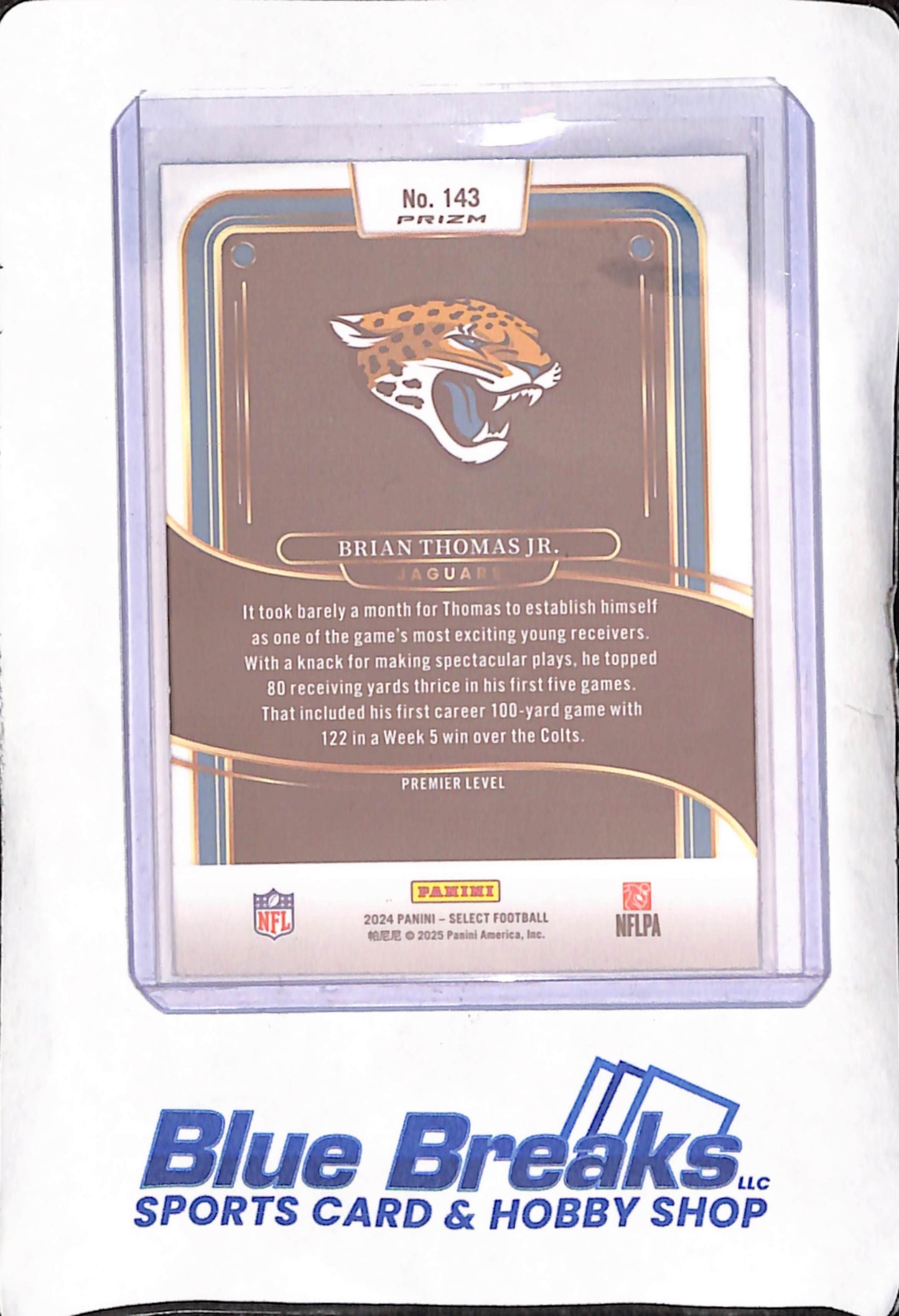 2024 Panini Select - Brian Thomas Jr - Red and Black Premier Level Shock RC - Jacksonville Jaguars - Football - #143