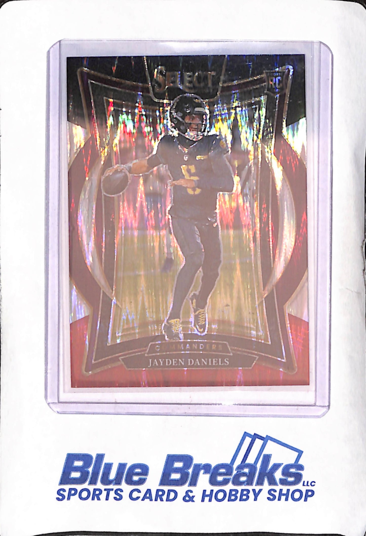 2024 Panini Select - Jayden Daniels - Black & Red Shock Concourse RC - Washington Commanders - Football - #26