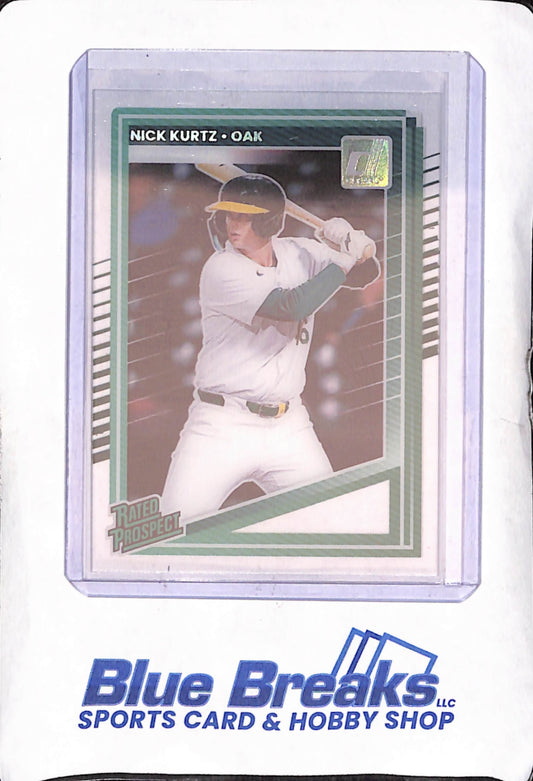 2025 Panini Donruss - Nick Kurtz - Clearly Acetate - Oakland Athletics - Baseball - #154