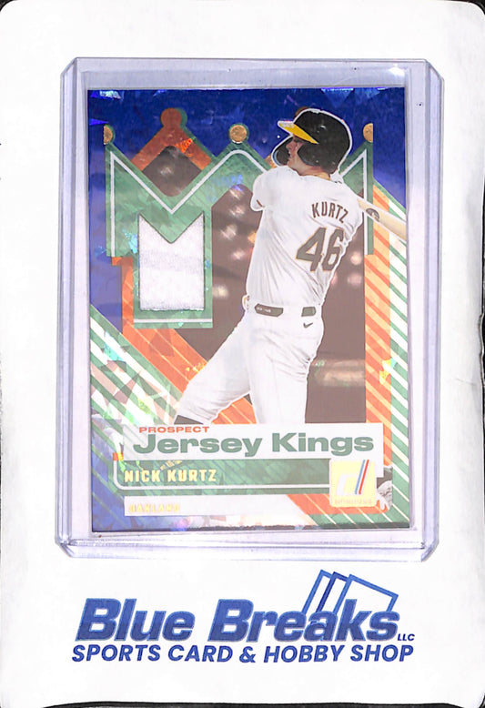 2025 Panini Donruss - Nick Kurtz - Blue Jersey Kings - Relic - Oakland Athletics - Baseball - #PJK-NK