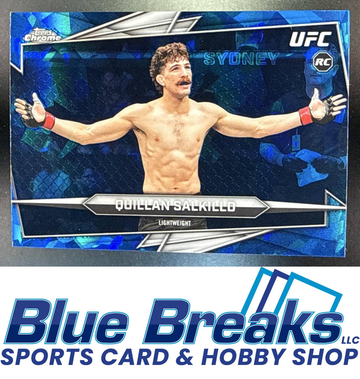 2026 Topps Chrome Sapphire UFC Quillan Salkilld #57l RC