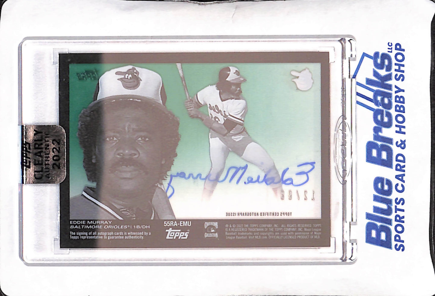 2022 Topps Clearly Authentic - Eddie Murray - Autograph - 12/99 - Baltimore Orioles - Baseball - #55RA-EMU