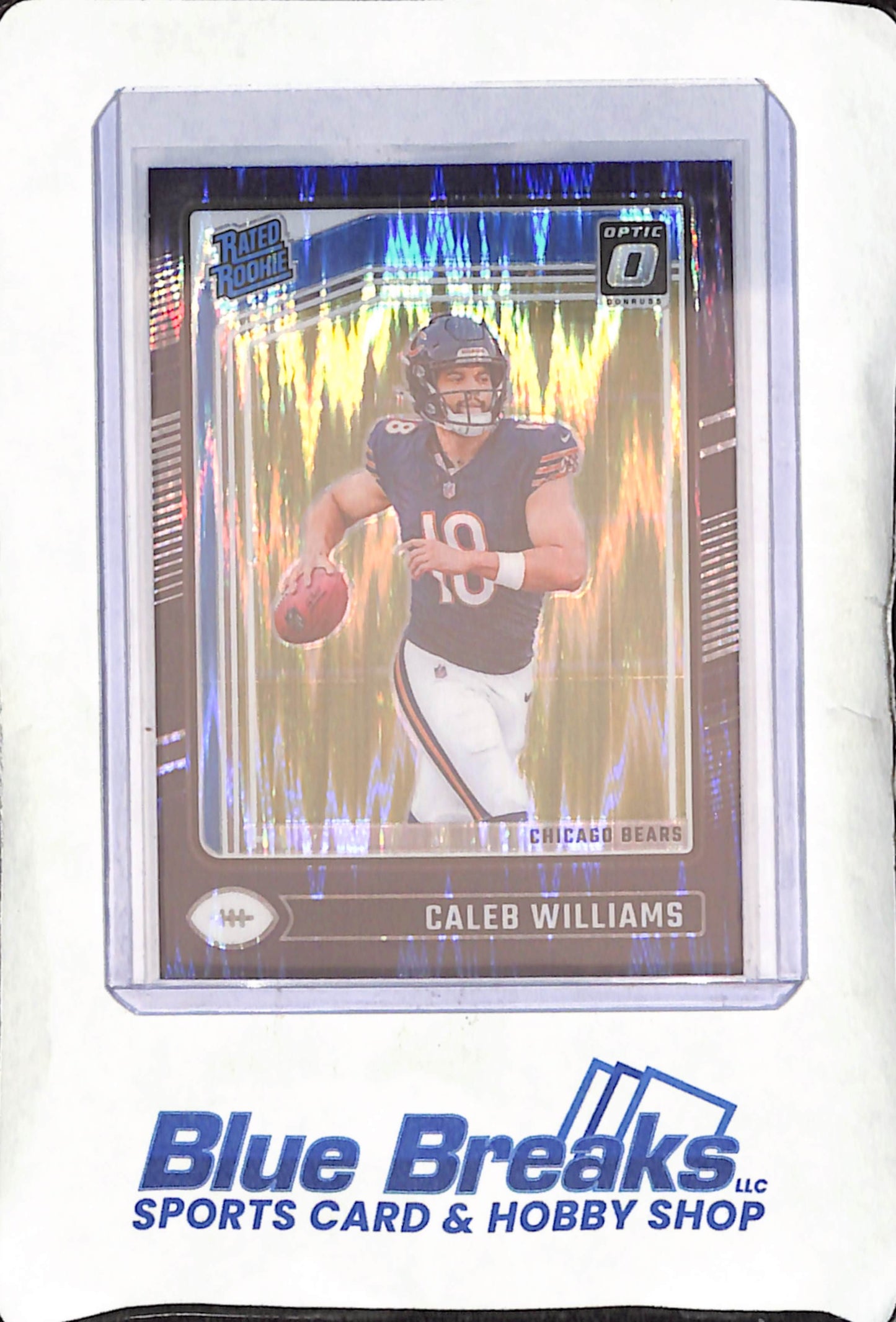 2024 Panini Donruss Optic - Caleb Williams - Purple Shock Rated Rookie - Chicago Bears - Football - #201