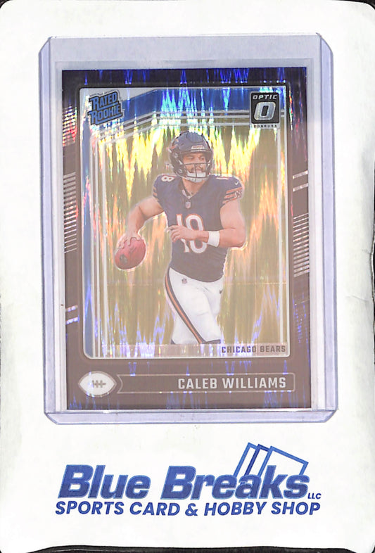 2024 Panini Donruss Optic - Caleb Williams - Purple Shock Rated Rookie - Chicago Bears - Football - #201
