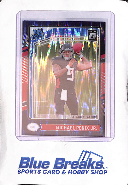 2024 Panini Donruss Optic - Rated Rookie - purple shock - Michael Penix Jr - #279 - football - Falcons
