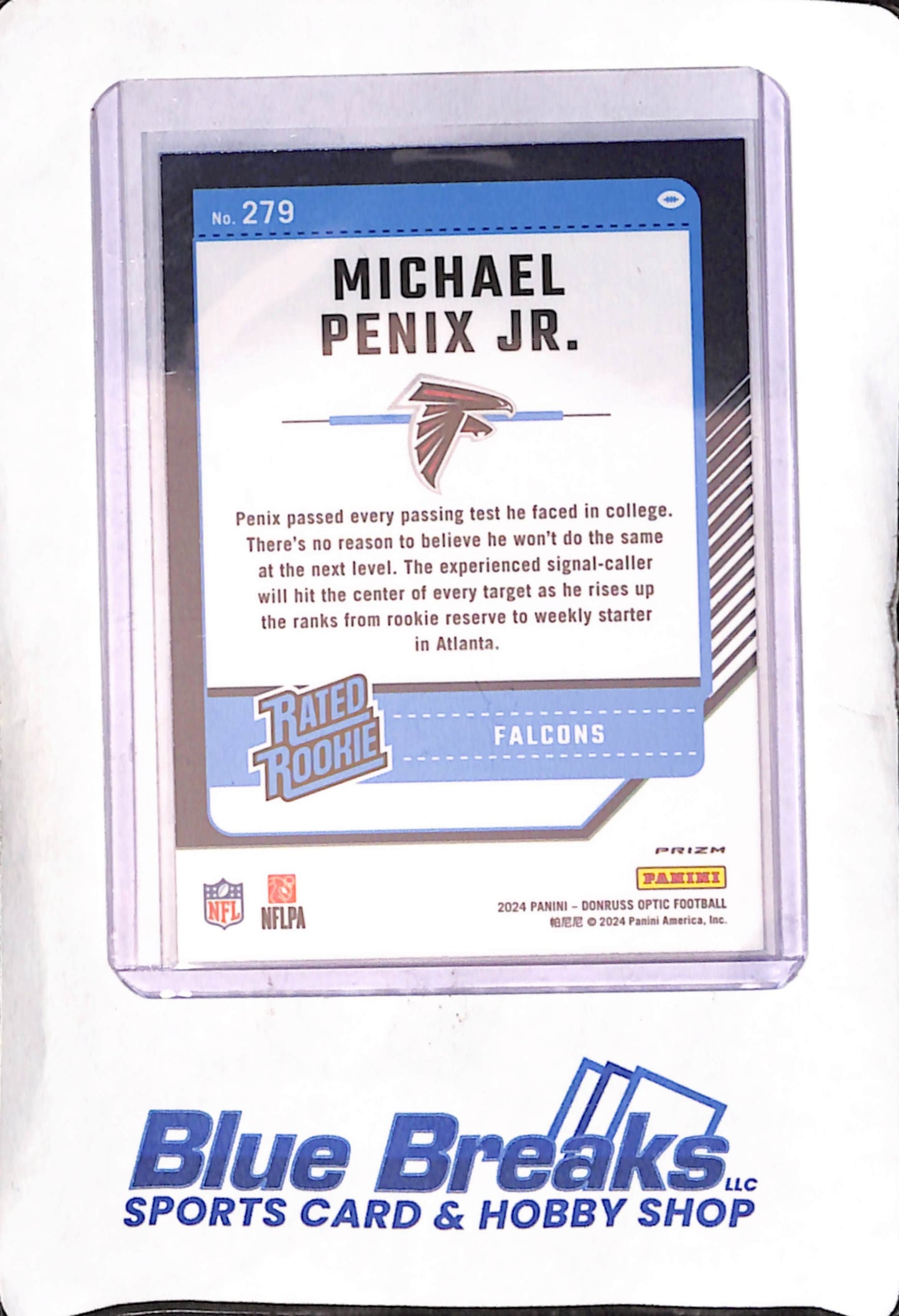 2024 Panini Donruss Optic - Rated Rookie - purple shock - Michael Penix Jr - #279 - football - Falcons