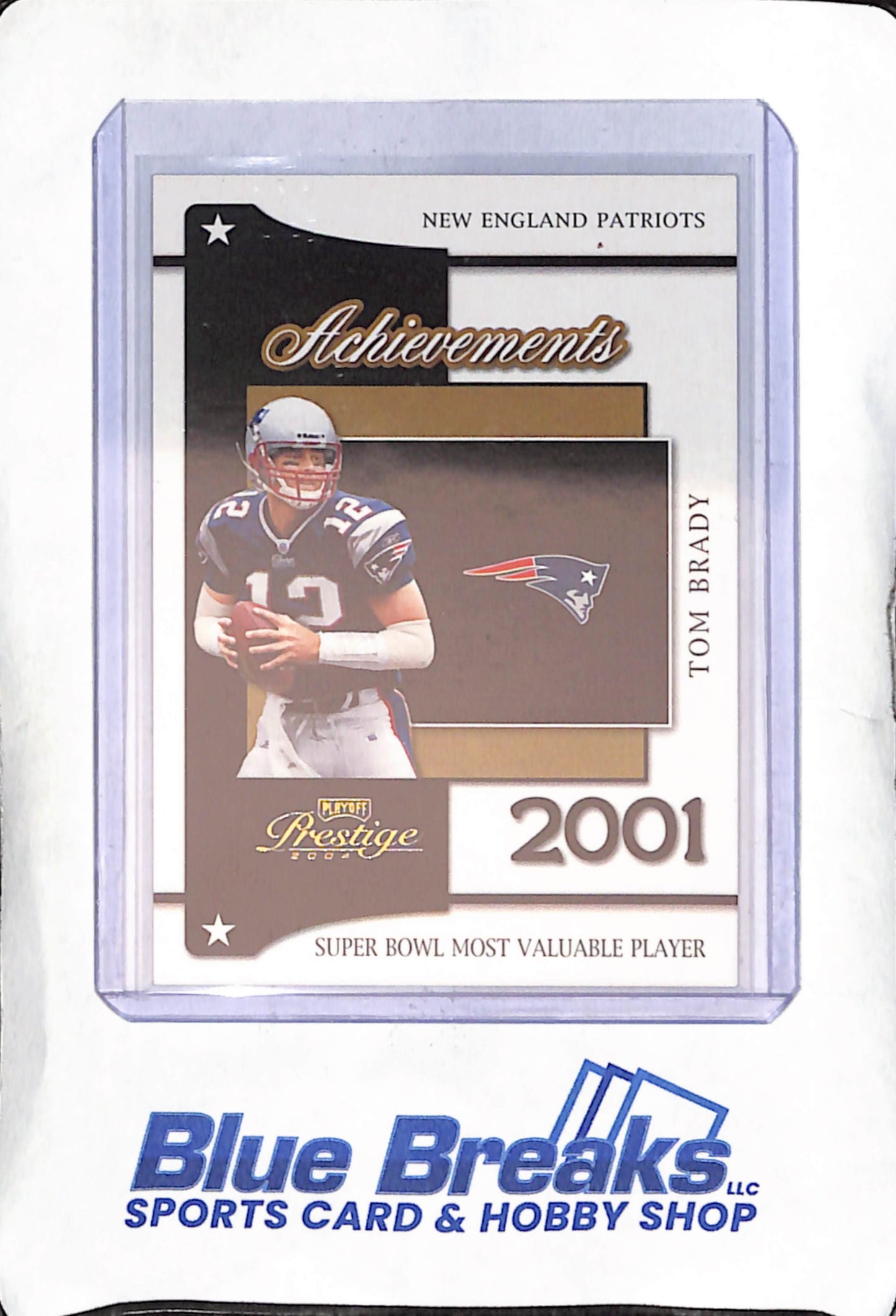 2004 Donruss - Playoff Prestige - 2001 Achievements - Tom Brady - #A-8 - football - Patriots
