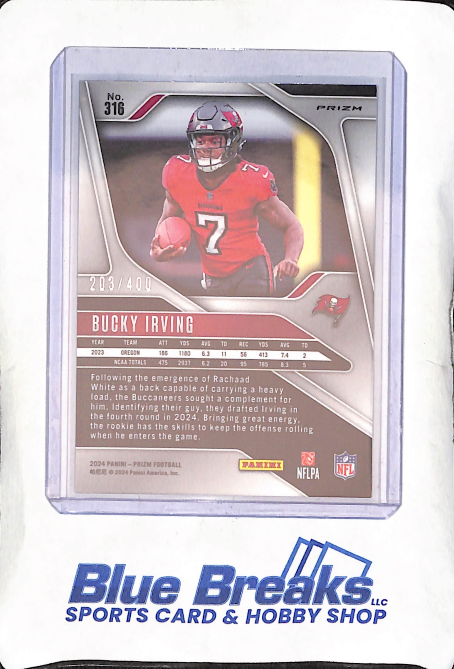 2024 Panini - Prizm - Pandora - Bucky Irving - 203/400 - RC - #316 - football - Buccaneers