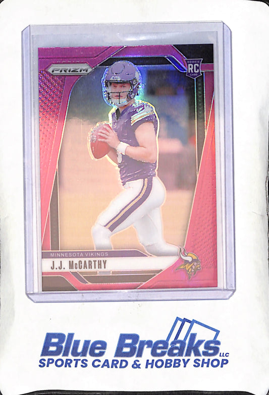 2024 Panini - Prizm - Pink - JJ McCarthy - RC - #400 - Vikings