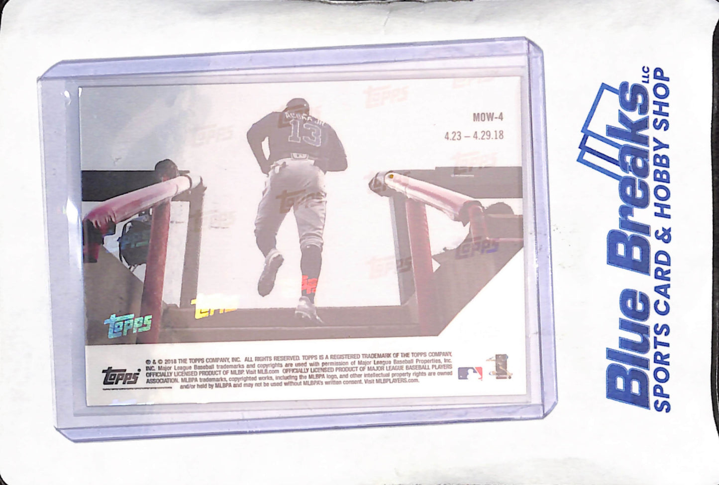 2018 Topps Now - Ronald Acuna Jr - RC - Moment of the Week 4- Atlanta Braves - Baseball - #MOW-4