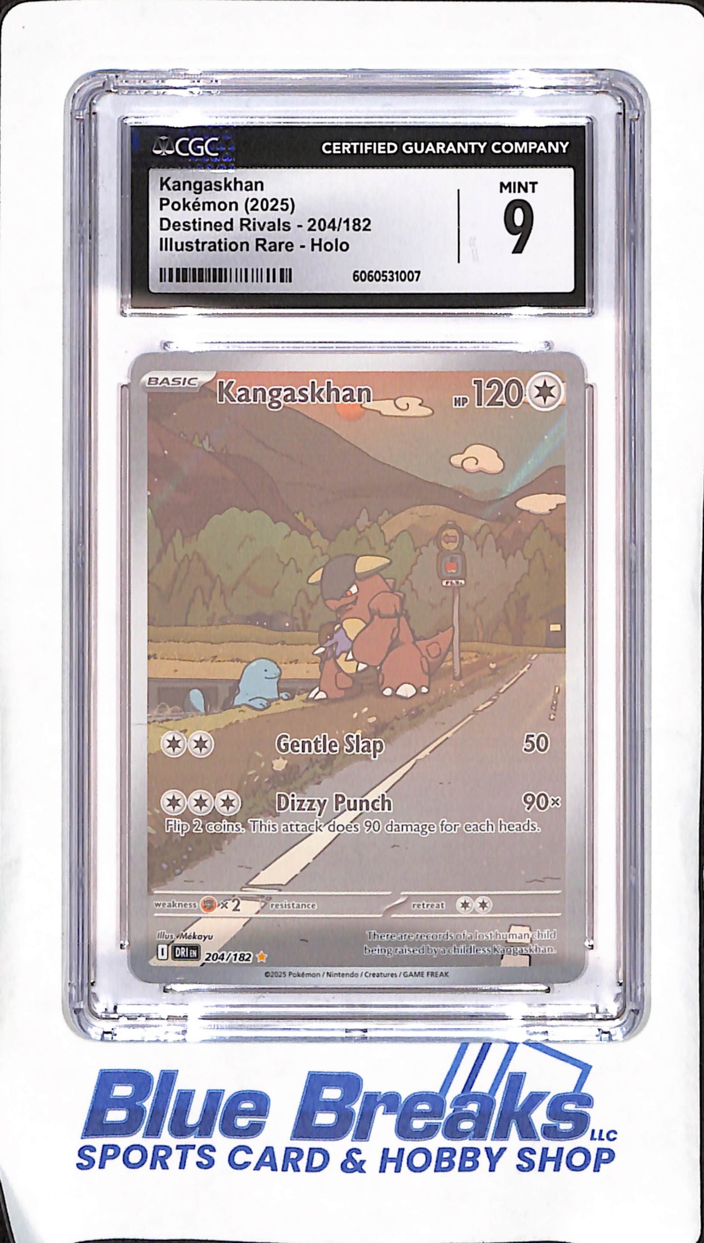 2025 Pokemon - Kangaskhan - Illustration Rare Holo - Destined Rivals - CGC 9 - #204/182