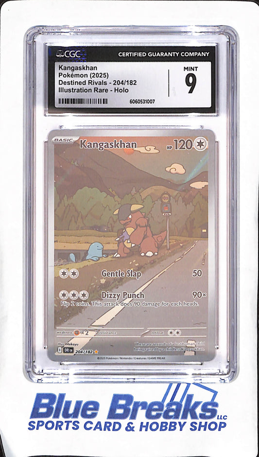 2025 Pokemon - Kangaskhan - Illustration Rare Holo - Destined Rivals - CGC 9 - #204/182