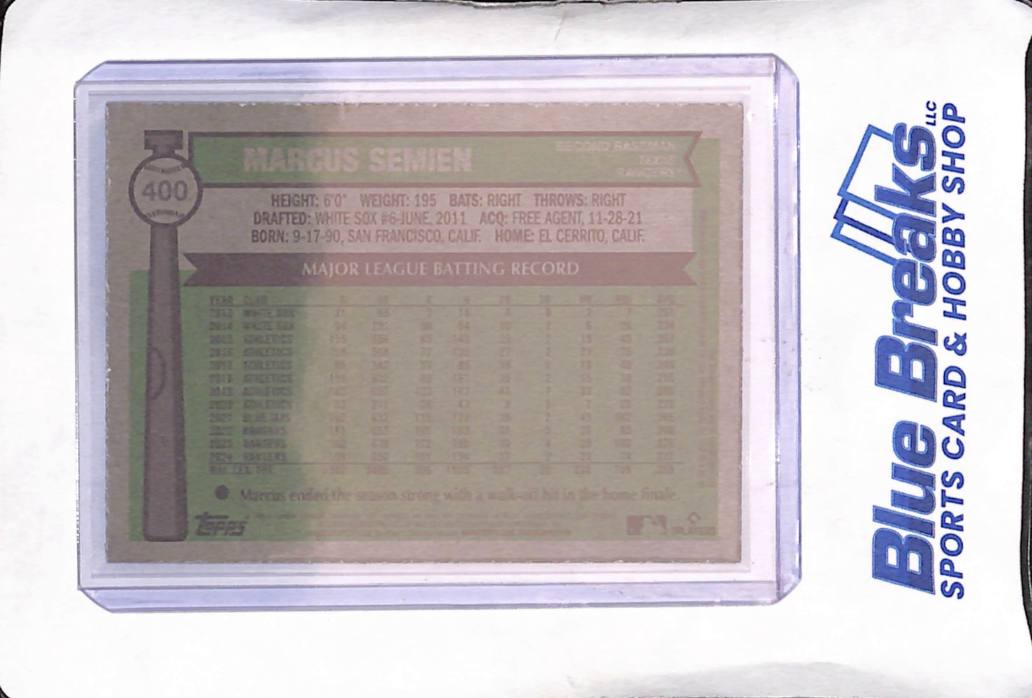 2025 Topps Heritage - Marcus Semien - Alternate Cartoon Variation - Texas Rangers - Baseball - #400