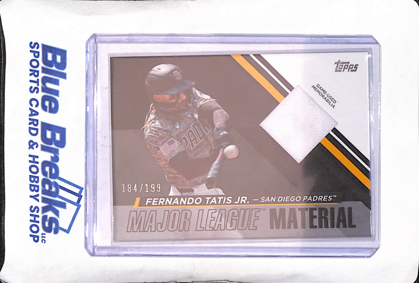 2024 Topps - Fernando Tatis Jr - Major League Material - Relic - 184/199 - San Diego Padres - Baseball - #MLMU-FT