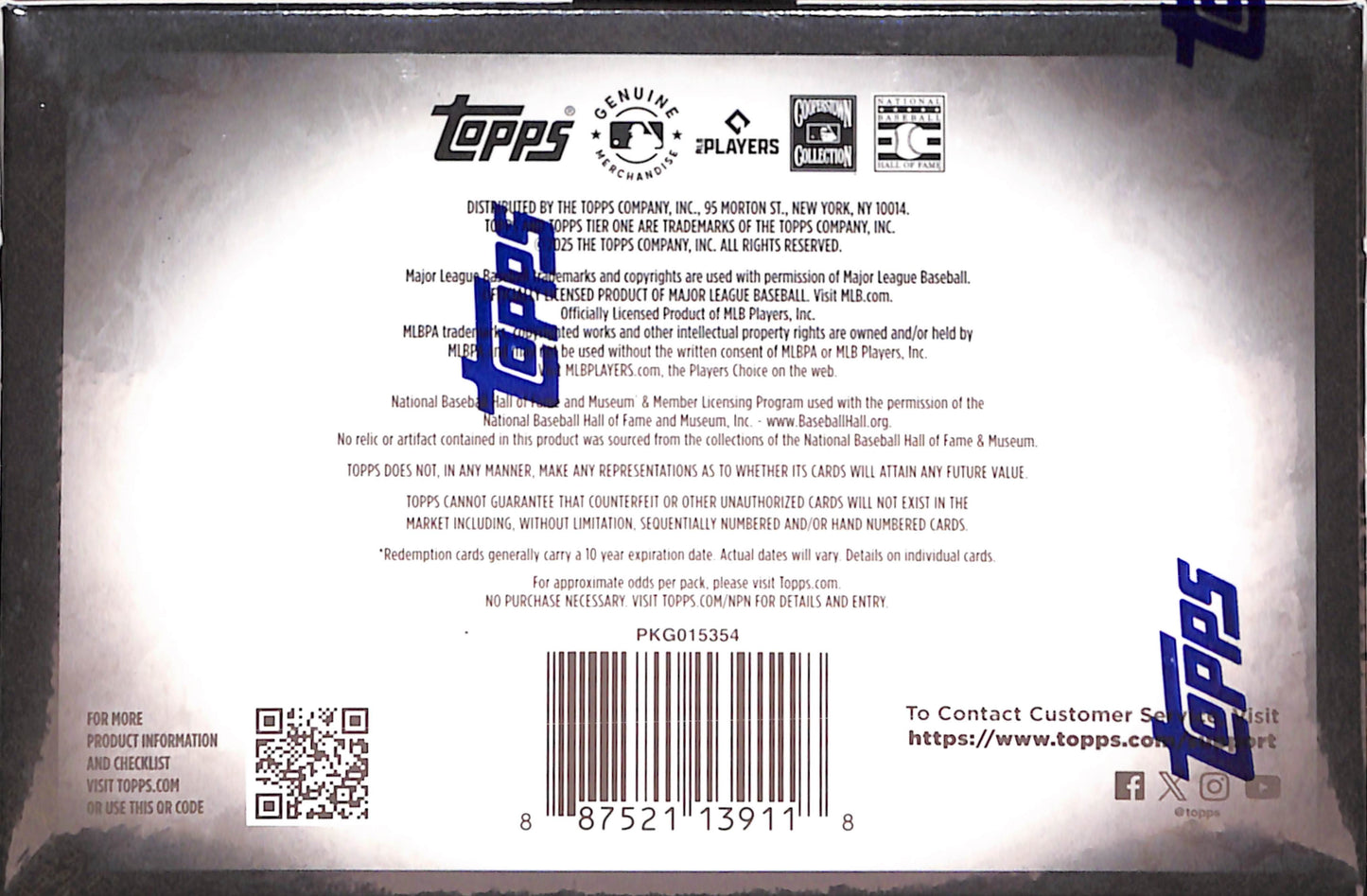 2025 Topps Tier One Hobby Box - Baseball - Sealed Wax