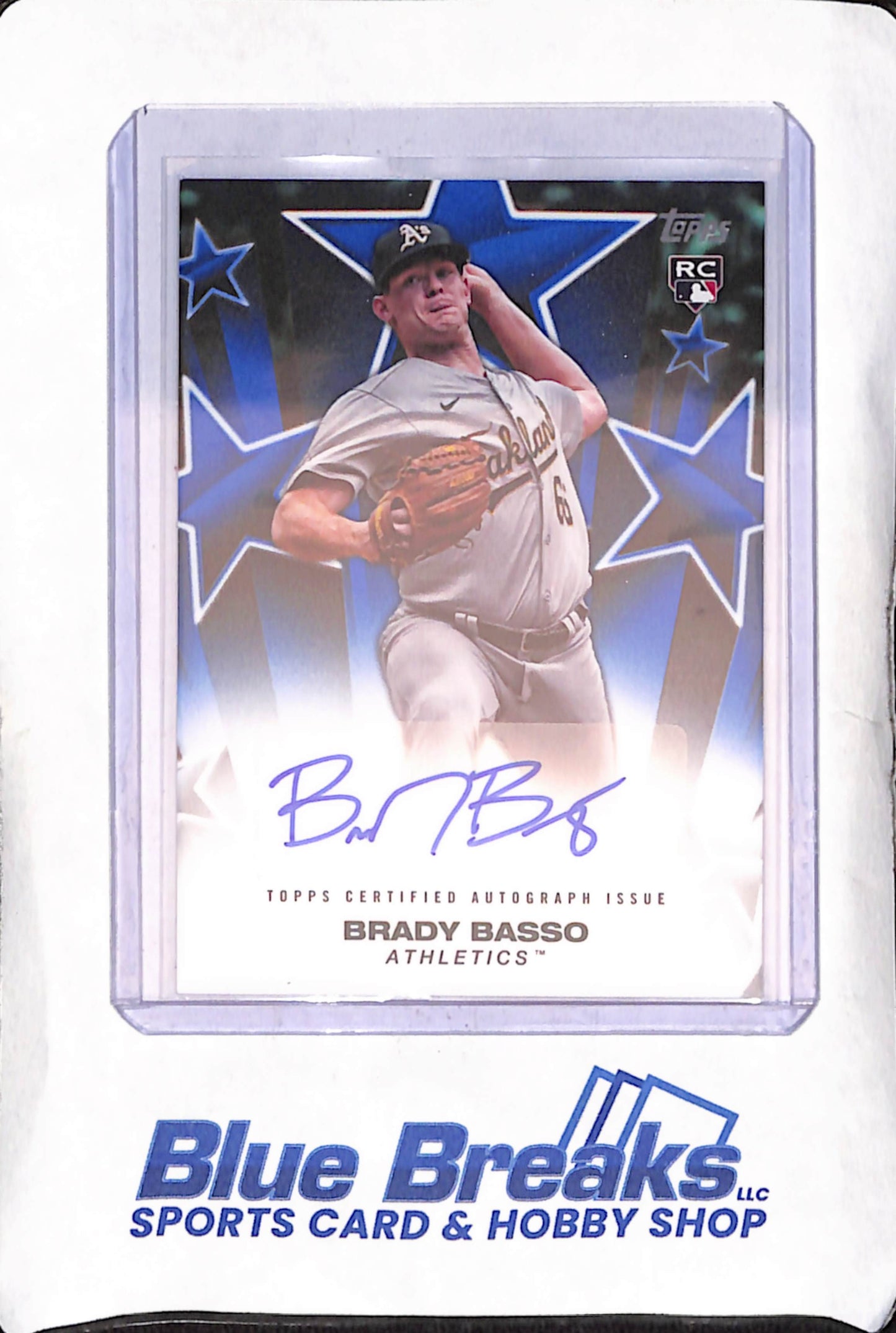 2025 Topps - Brady Basso - Baseball Stars Autograph - RC - 41/150 - Oakland Athletics - Baseball - #BSA-BBA