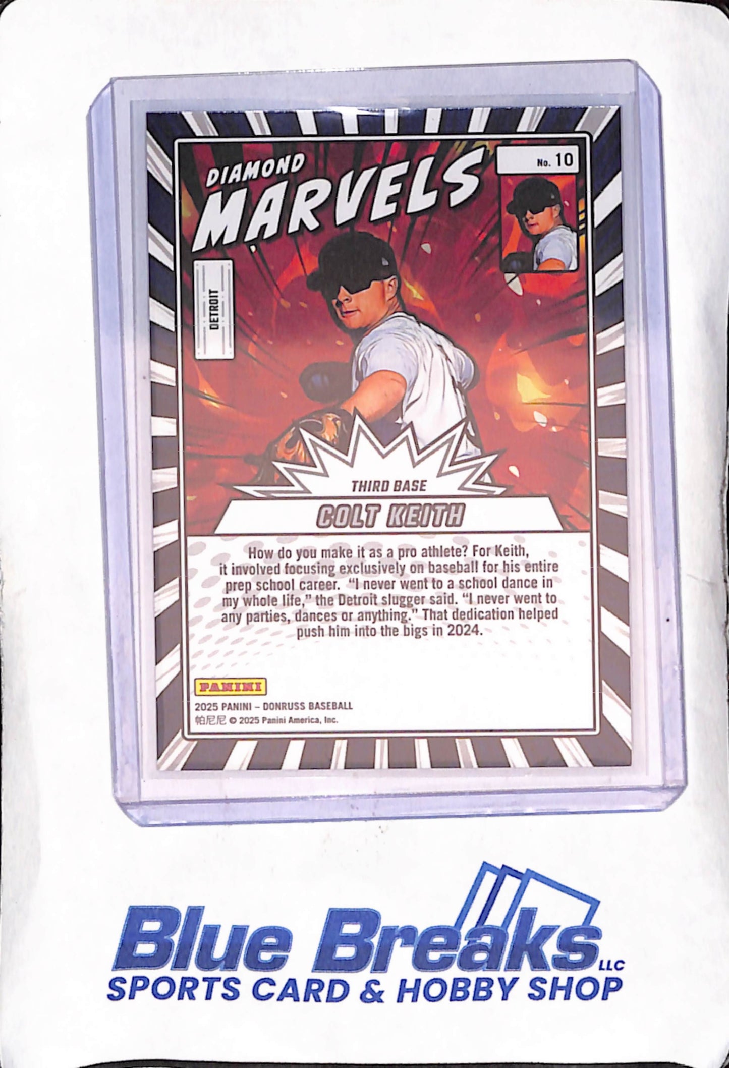 2025 Panini Donruss - Colt Keith - Diamond Marvels - 94/99 - Detroit Tigers - Baseball - #10