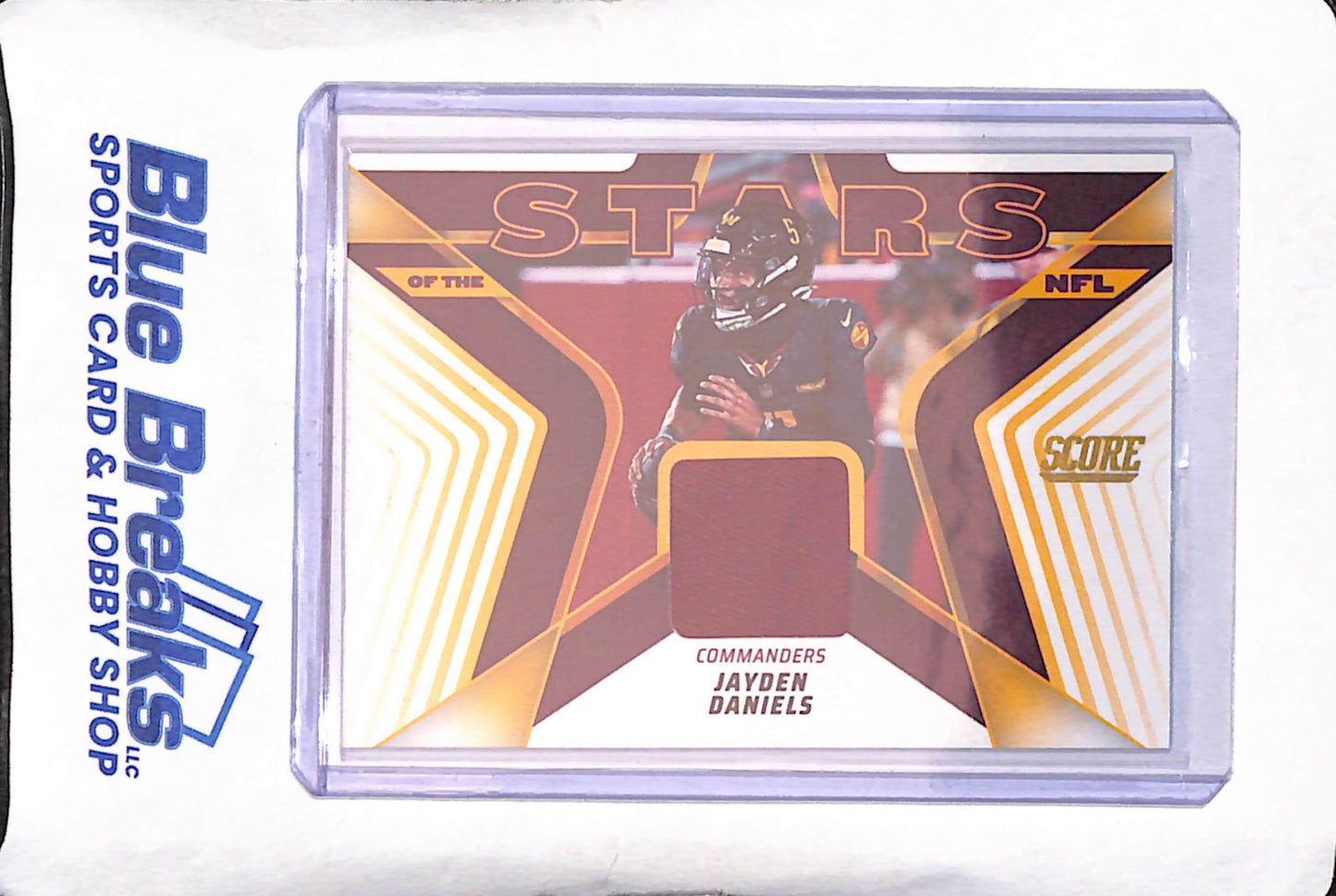 2025 Panini Score - Jayden Daniels - Stars of the NFL Relic - Washington Commanders - Football - #SNJ-JDS